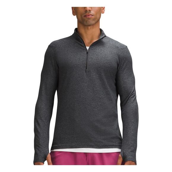 Lululemon 'Surge' Grey Nylon Warm Half-Zip Pullover Size XL - Picture 1 of 4